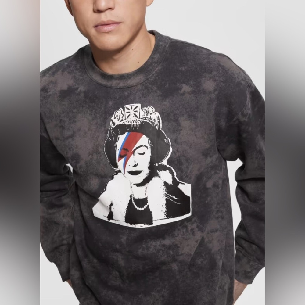 Guess x Brandalised BANKSY Sweatshirt...  NWT